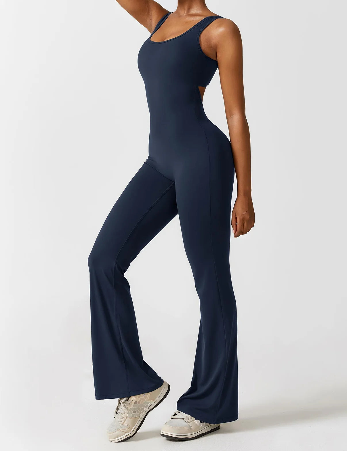 GIVOORA SleekLift - Sleeveless Flare Jumpsuit