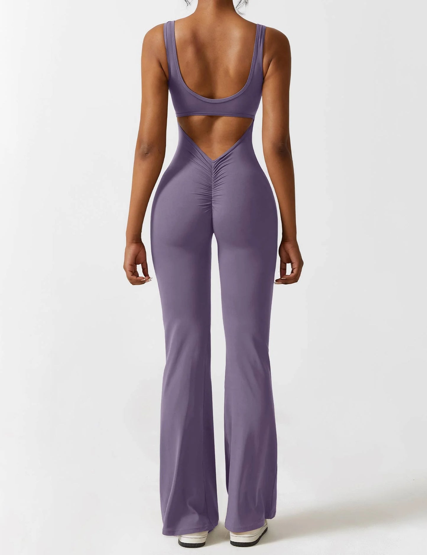 GIVOORA™ SleekLift - Sleeveless Flare Jumpsuit