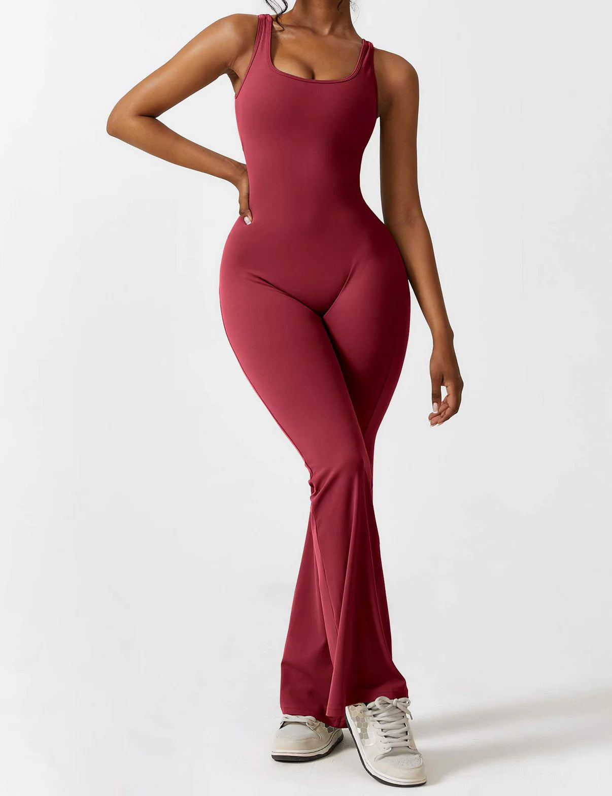 GIVOORA SleekLift - Sleeveless Flare Jumpsuit