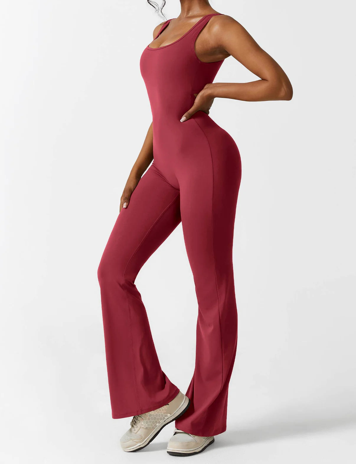 GIVOORA SleekLift - Sleeveless Flare Jumpsuit