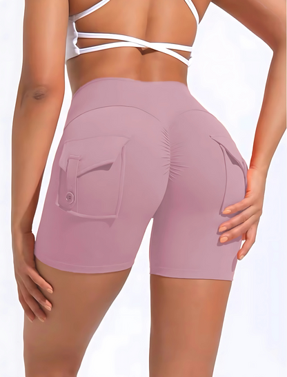 GIVOORA™ High-Waist Sport Shorts