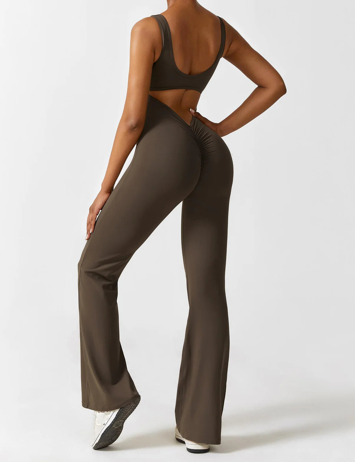 GIVOORA™ SleekLift - Sleeveless Flare Jumpsuit
