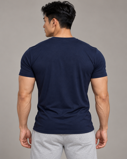 military-skull-t-shirt-Blue