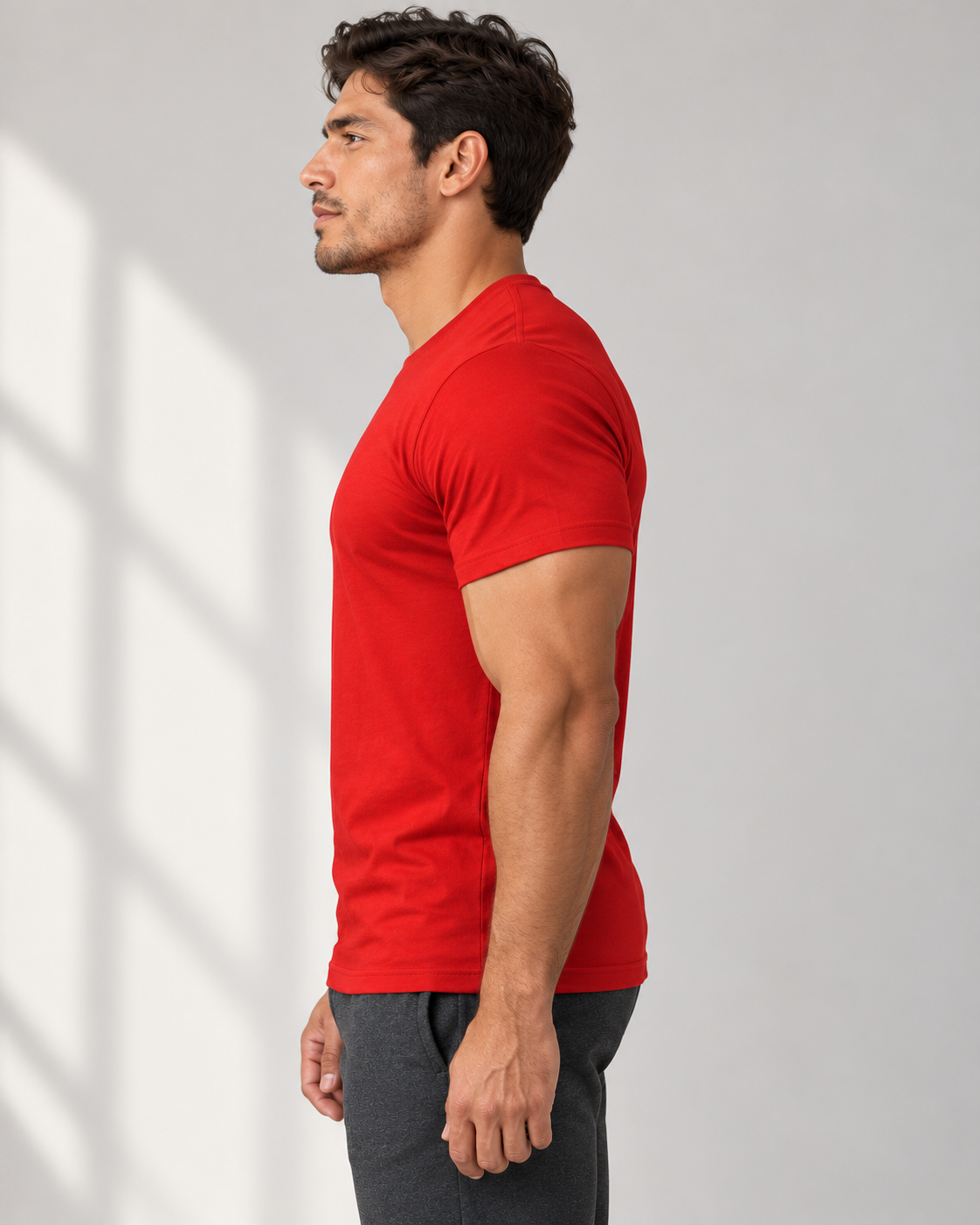 military-skull-t-shirt-Red
