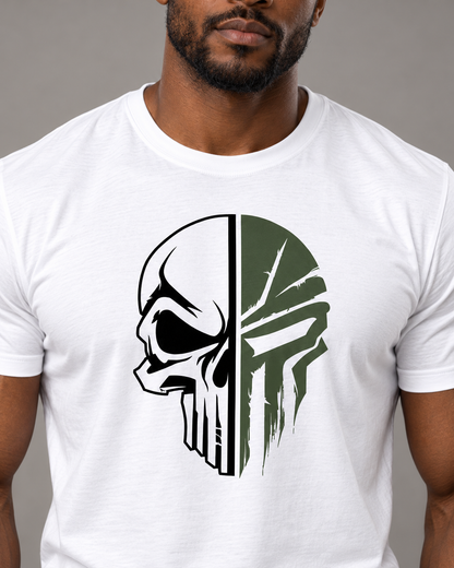 military-skull-t-shirt-White