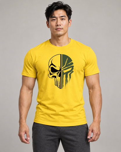 military-skull-t-shirt-Yellow