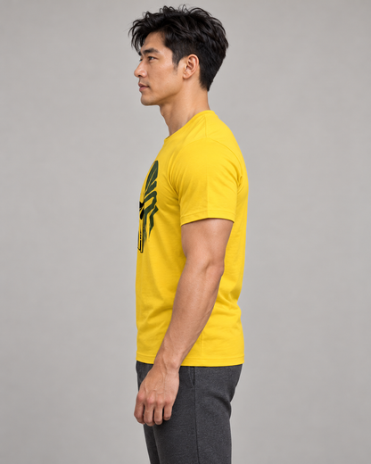 military-skull-t-shirt-Yellow